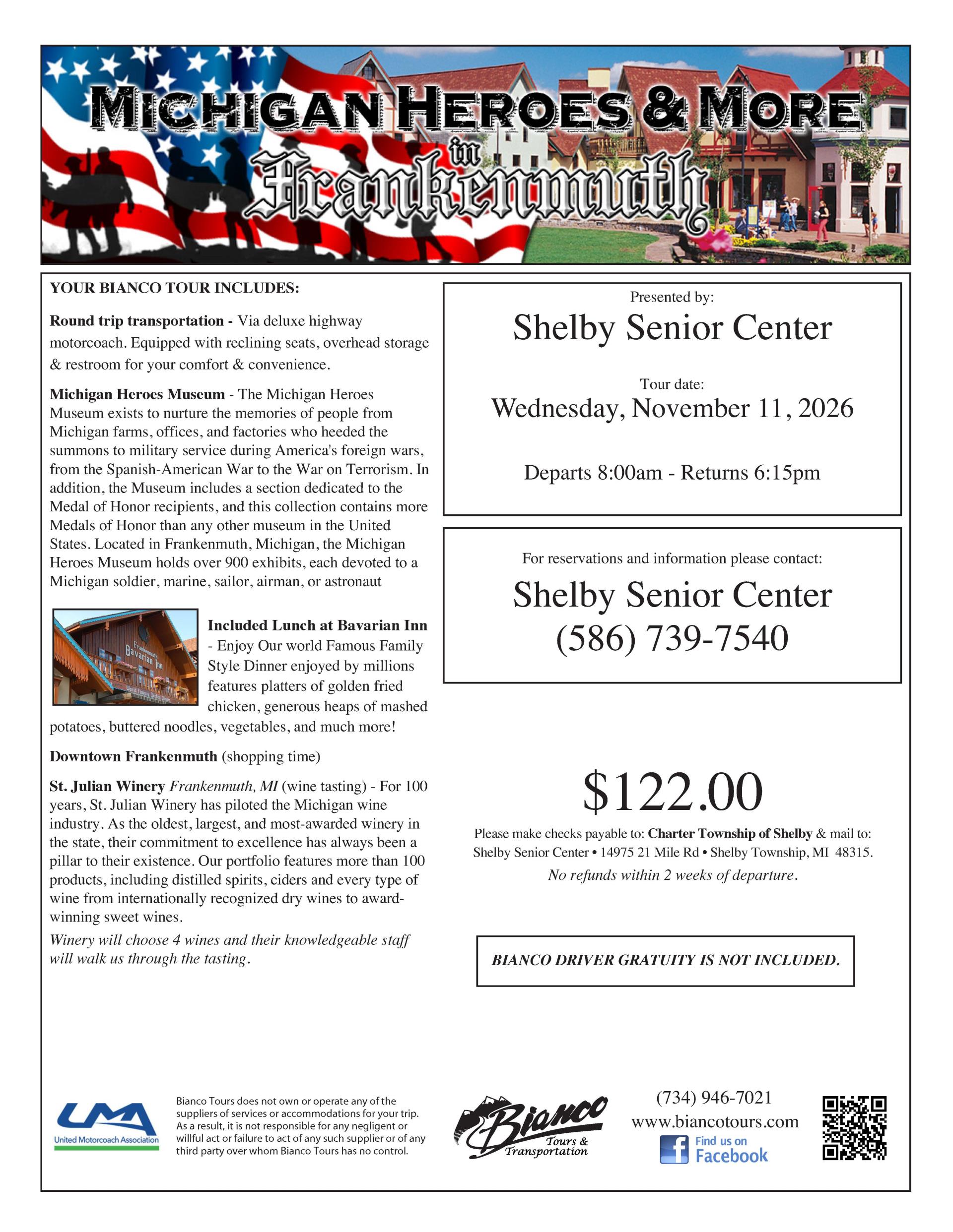 11-11-26 Michigan Heroes & More Frankenmuth